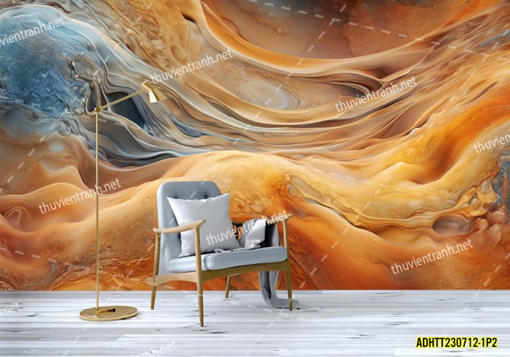Tranh dán tường hoa văn trừu tượng- -ADHTT230712-1P2 - Tranh tường chất lượng cao